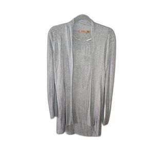 Belldini Women's Gray Long Sleeve Draped Cardigan Size Large
